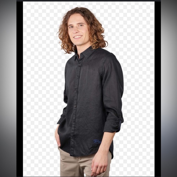 Scotch & Soda Men's Dark Grey Casual Button Down Shirt - Picture 1 of 5